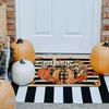 Autumn Harvest Welcome Doormat Thanksgiving Indoor/Outdoor Entryway Decorative Mat Stain-Resistant And Durable Home Decor