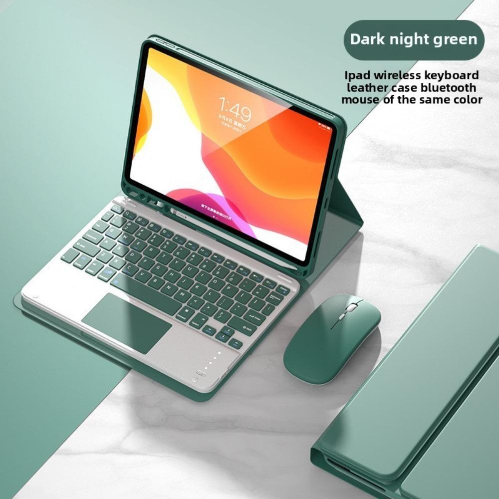 Bluetooth Keyboard Cover Set for iPad Pro 11 2021 with Apple Pencil Slot 10.5 12.9 Protective Case