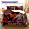 Elvis Presley Pattern Bedding,Quilt Set Quilt Cover Pillowcase Home Birthday Gift (1 * duvet cover + 2 * pillowcase, without core)