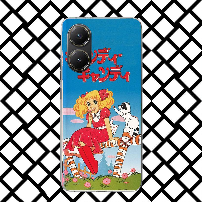 Candy 90s Anime Phone Case for Xiaomi Poco F7 Ultra X7 X6 X5 Pro X4 Gt M8 M7 Redmi 15 15C 13 13C 12 12C Soft Cover Fundas Poco F