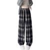 TonLion Women's Fleece-Lined Plaid Casual Pants