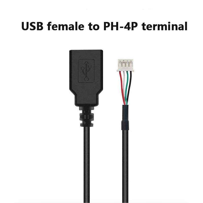 Câble Usb vers 4P femelle vers Usb 2.0, 1 pièce, câble de données femelle/mâle