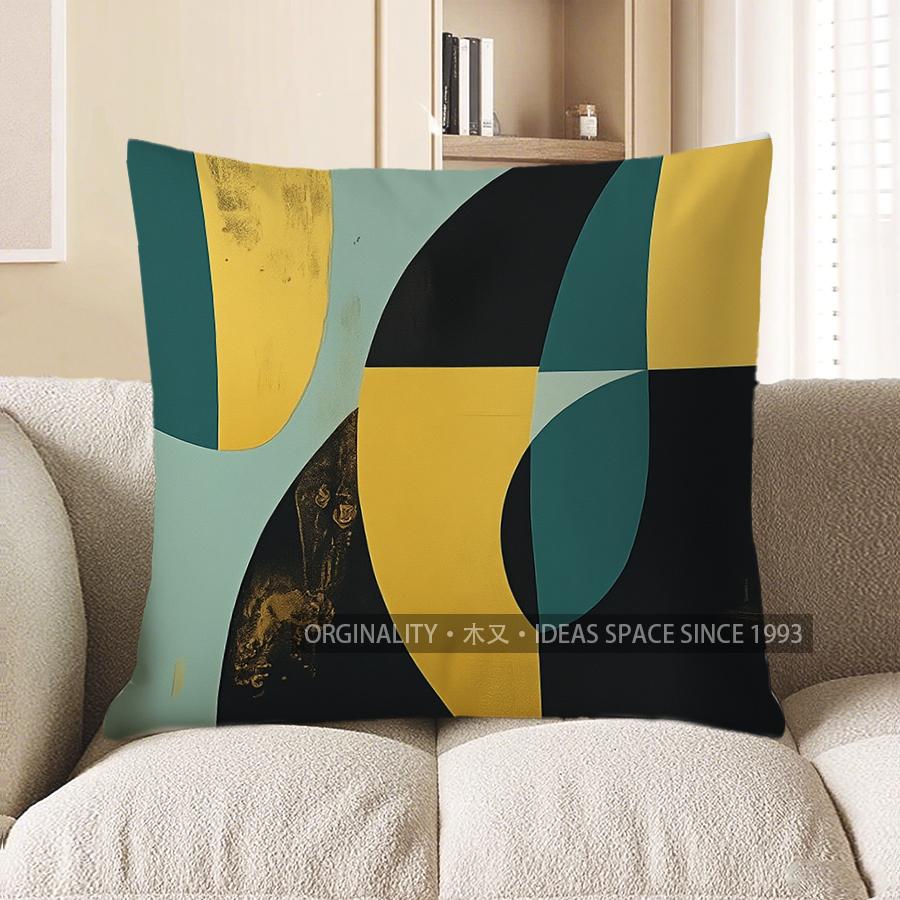 Home Decor Modern Abstract Pattern Decorative Pillow Cover Pattern Cushion Cover Suitable For Sofa Bedroom Car Pillow Cover