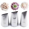 3Pcs Pastry Baking Set Stainless Steel Piping Icing Nozzles Cake Decorating Tip Sets Rose Petal Cream Decoration Tools