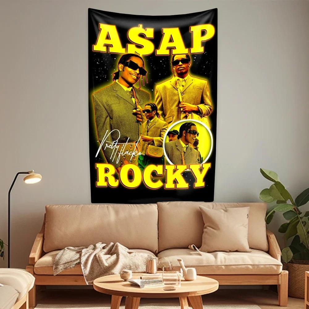 

VIKAMA Rapper Tapestry Room Decor Aesthetic Music Album Art Poster Wall Art Bedroom Concert Backdrop Tapestry 74x94cm(29x37in)