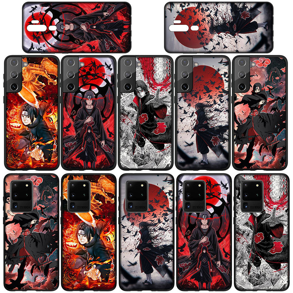 Custodia per Telefono per Samsung Galaxy S25 S23 S24 Ultra FE Plus A05 A06 A15 A16 A36 A37 A35 A54 A55 A56 A57 A25 A26 A53 A17 Funda Uchiha Itachi Narutos Cover