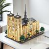Non-Toxic 1575Pcs Church Architecture Building Blocks Toy Set Assembly Bricks Model With Led Desktop Decoration Gifts