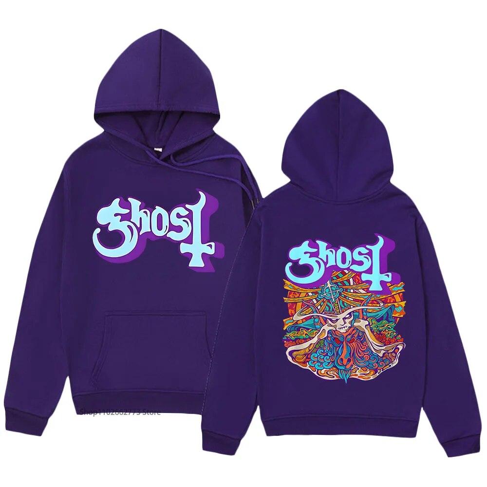 Seven Inches of Ghost Band Mikiny Unisex Mikina Podzim Zimní Oblečení Ženy Móda Anime Topy Kpop Streetwear Unisex Pulovr