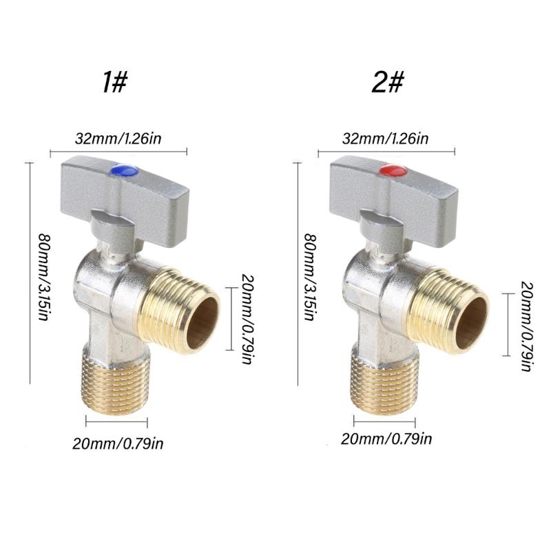 Zawory odcinające wodę z uchwytem Zawory regulacji przepływu wody Zawory kątowe stopowe ciepłej/zimnej wody Akcesoria łazienkowe