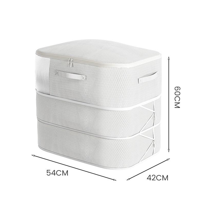 Przezroczysta torba do przechowywania kołdry z tkaniny twill: Duży Organizer Kompresyjny na Kołdry i Ubrania