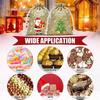 1-30Pcs Christmas Linen Bags Cartoon Santa Claus Snowman Candy Gifts Drawstring Bag for Xmas Party Packaging Storage Pouches