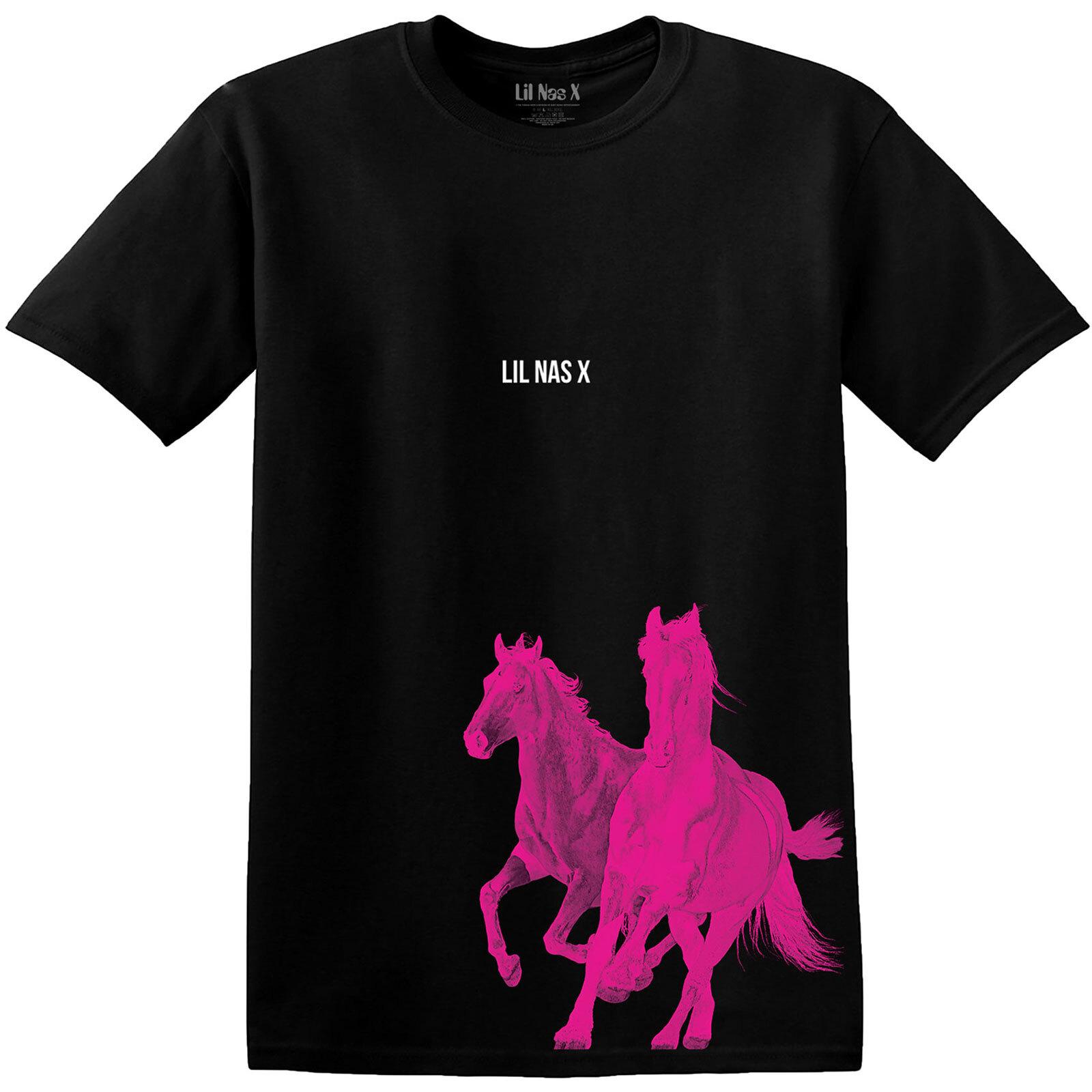 Lil Nas X Unisex T-Shirt: Pink Horses S разноцветный