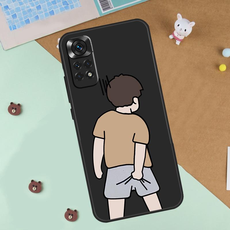 Cartoon Couple Love Boy Girl Case For Xiaomi Redmi 14C 10C 12C 13C Cover For Redmi Note 14 Pro 13 9 10 11 12 10S 11S 12S