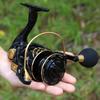 SOUGAYILANG Spinning Fishing Reel 12+1 BB Fishing Wheel Ultra Smooth CNC Aluminum Spool Saltwater Freshwater Fishing Tools Fishing Reel