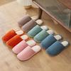 Warm Striped Non-Slip Fluffy Cotton Slippers for Men & Women
