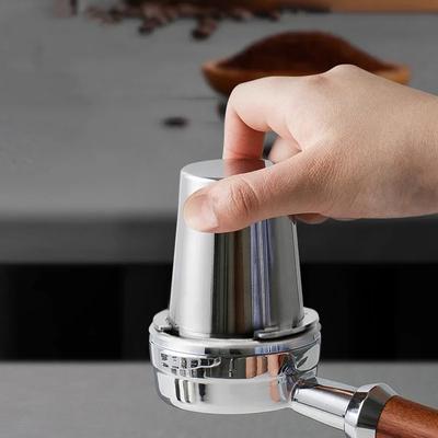 51–58 mm Kaffeedosierbecher, Schnüffelbecher aus Edelstahl für Espressomaschinen, verschleißfester Kaffeedosierbecher, Pulverzufuhrteil