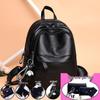 Versatile Women's PU Leather Backpack Handbag – Large Capacity, Casual Schoolbag