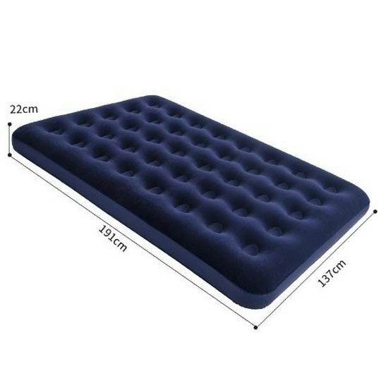 Materasso ad aria gonfiabile portatile ispessito per campeggio e casa - Singolo/Doppio