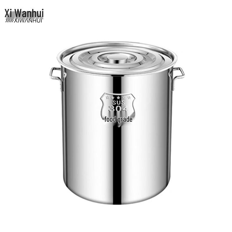 XWH Thickened 304 Stainless Steel Large Soup Pot with Lid