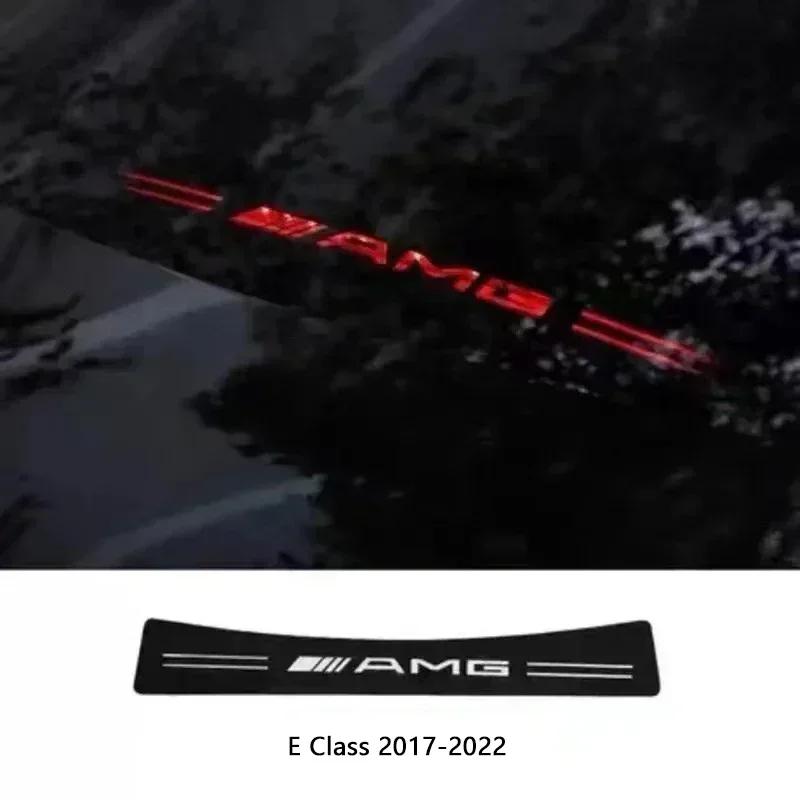 1pcs Car LOGO Accessories Brake Light Projection Board Sticker Emblem Decals For Mercedes benz AMG A C E Class W204 W203 W205 FD1