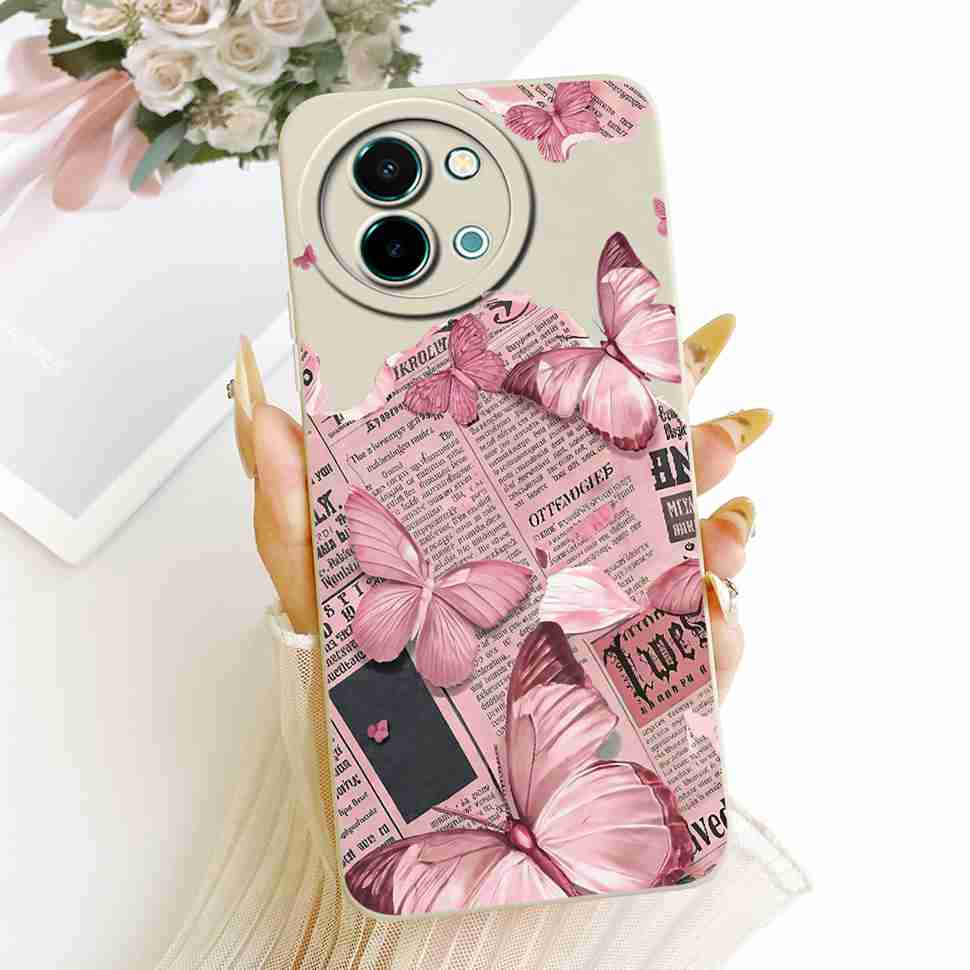 For vivo Y38 5G Case New Colorful Flower Sunset Silicone Back Cover For Vivo y38 Y 38 5G Shockproof Phone Cases Fundas Capa