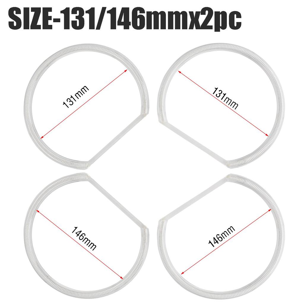 4ks/set Lampa do světlometu 131mm 146mm CCFL LED sada svítilen do auta Angel Eyes Vhodné pro BMW řady 3 E46 93-03 Tuning Denní svícení