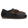 Fashion Brand Lace-up Ballet Flats Women Shoes Shallow Comfort Sporty Casual Shoes Female Buckle Fashion Designer Shoes Zapatos De Mujer