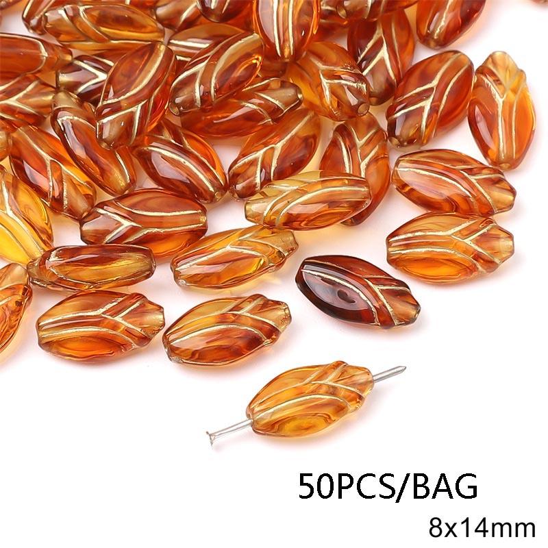 Handmade Bracelet Beads Acrylic Vintage Amber Gold Beads Oval Flat Beads Bracelet Necklace Spacer Beads Handmade Diy Jewelry Beading Accessories