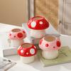 1pc Ceramic Mushroom Pen Holder, Creative Desktop Organizer for Students and Office Use, Perfect for Storing Stationery, Makeup