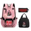Trend Stranger Things Children'S Backpack Combination Three-Piece Male And Female Versatile Student School Bag