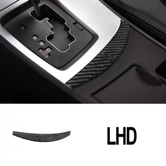 Set Bright Carbon Fiber Car Cetner Gear Shift Panel Sticker For Mazda 3 10 12