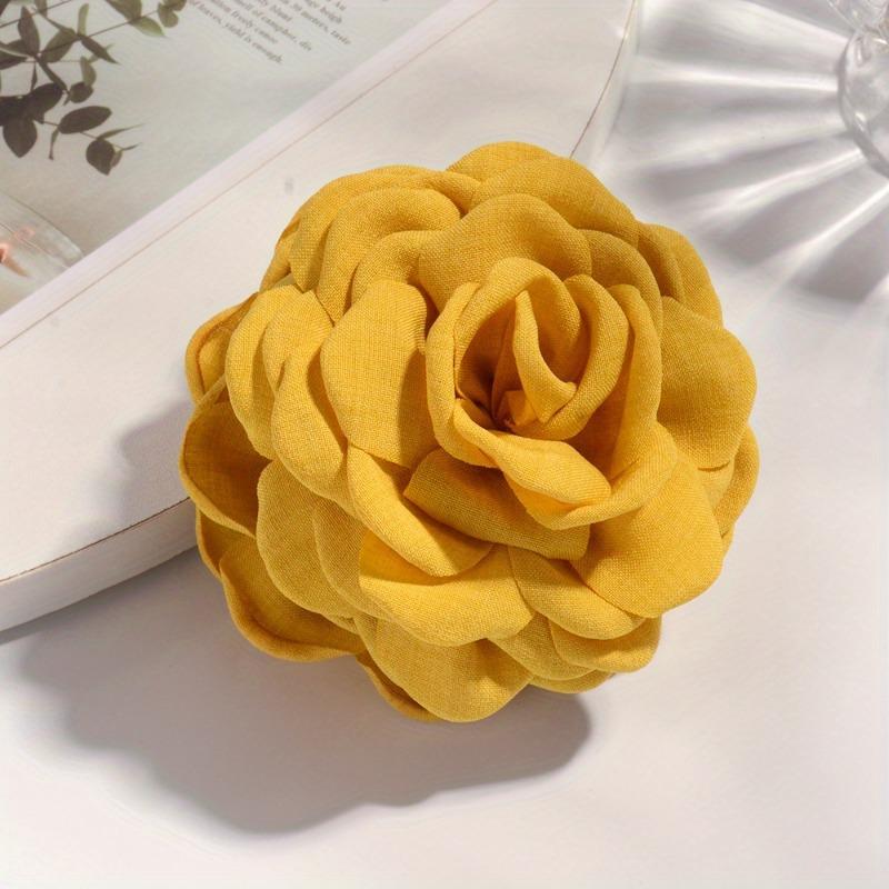1Pcs Princess Style Multi Color Rose Hair Clip Elegant Temperament Fabric Shark Clip Flower Clip Hair Accessory Sweet Hair Clip