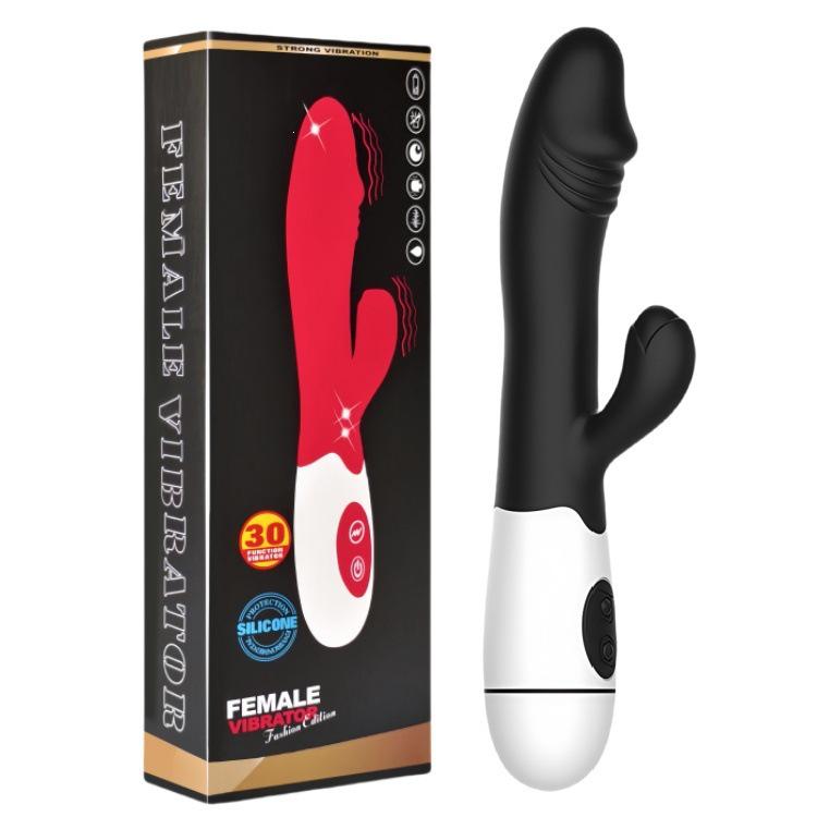 Dual-Action Silicone Vibrator with Variable Frequencies for G-Spot and Massage Stimulation