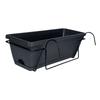 Balcony Railing Planter Flower Pot with Tray Rack Vegetable Planting Pot Plant Basket Window Box for Yard Farmhouse Outdoor