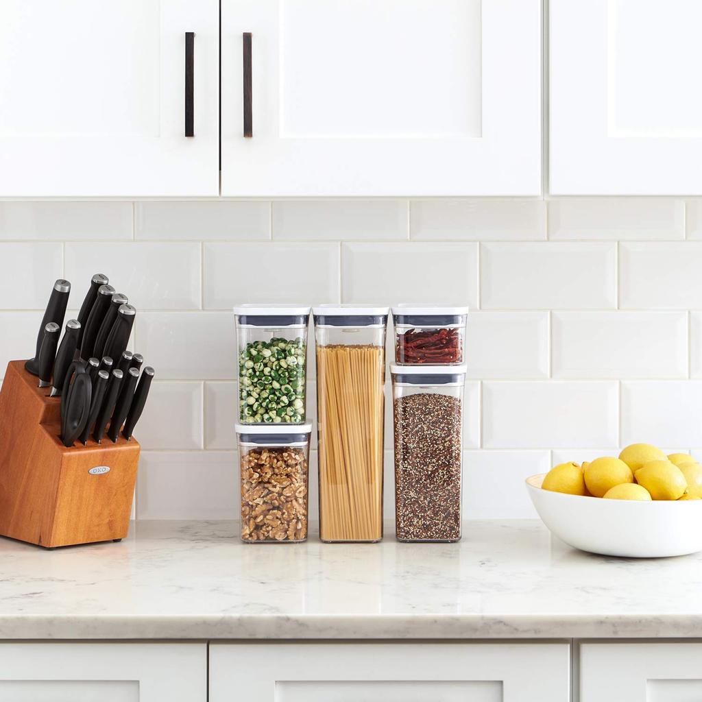 OXO Storage Container Plastic Airtight Pop Container Starter Set