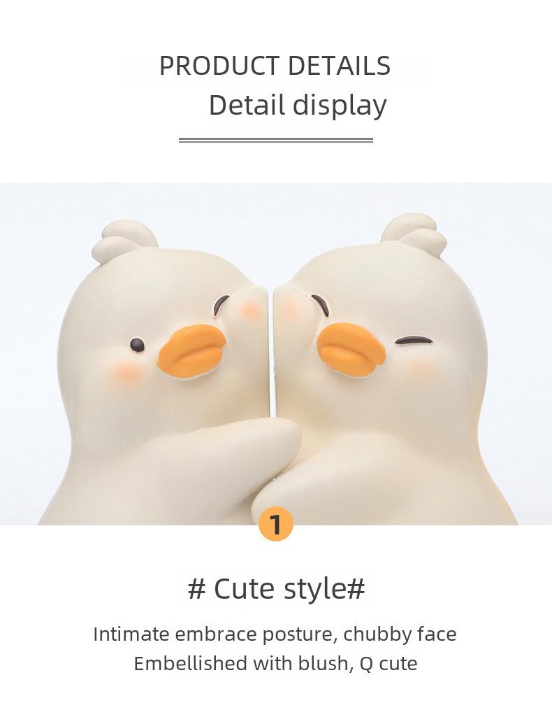 Adorable Yellow Duck Stickers: Book Holders & Home Décor - Ideal for Desktops, Living Rooms, Bedrooms, and Wine Cabinets. Free Shipping Included.