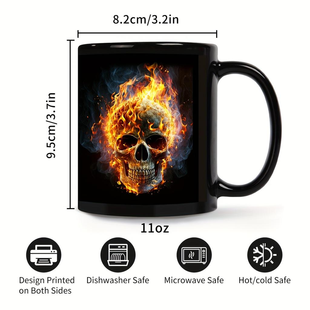 New, Hot-selling Skull, Ceramic Coffee, Mug, Water Cup Gift.