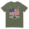 Ice Hockey Usa Flag Tshirt