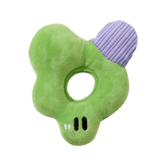 Squeaky Stuffed Dog Toy Soft Plush Pet Chew Toy Interactive Crinkle Puppy Teething Toy for Small Medium Dogs Cats