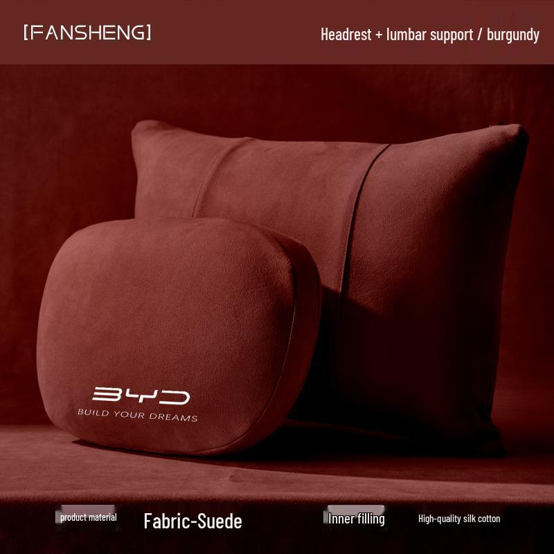 Oreiller de voyage pour voiture pour BYD Song Plus, Qin Plus, Tang et Han: Convient pour l'appuie-tête et le dossier