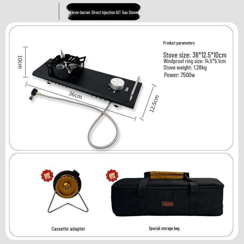 Portable Aluminum 4-in-1 BBQ Camping Table & Chair Set