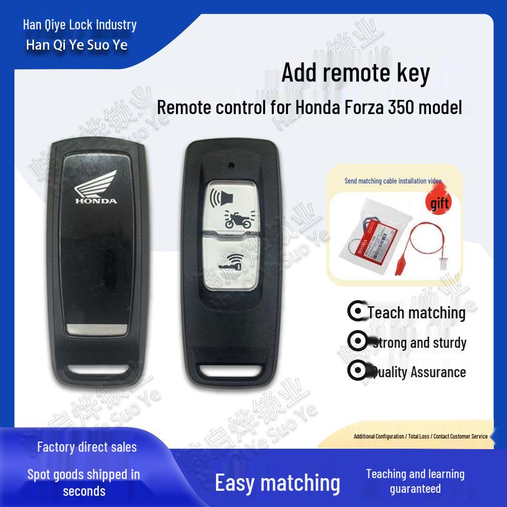 Compatible with Honda PCX160 Remote Smart Key with White Button K1Z White Button