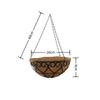 Coconut Brown Round Chain Hanging Basket European Planters Basket Fashion Flowerpot