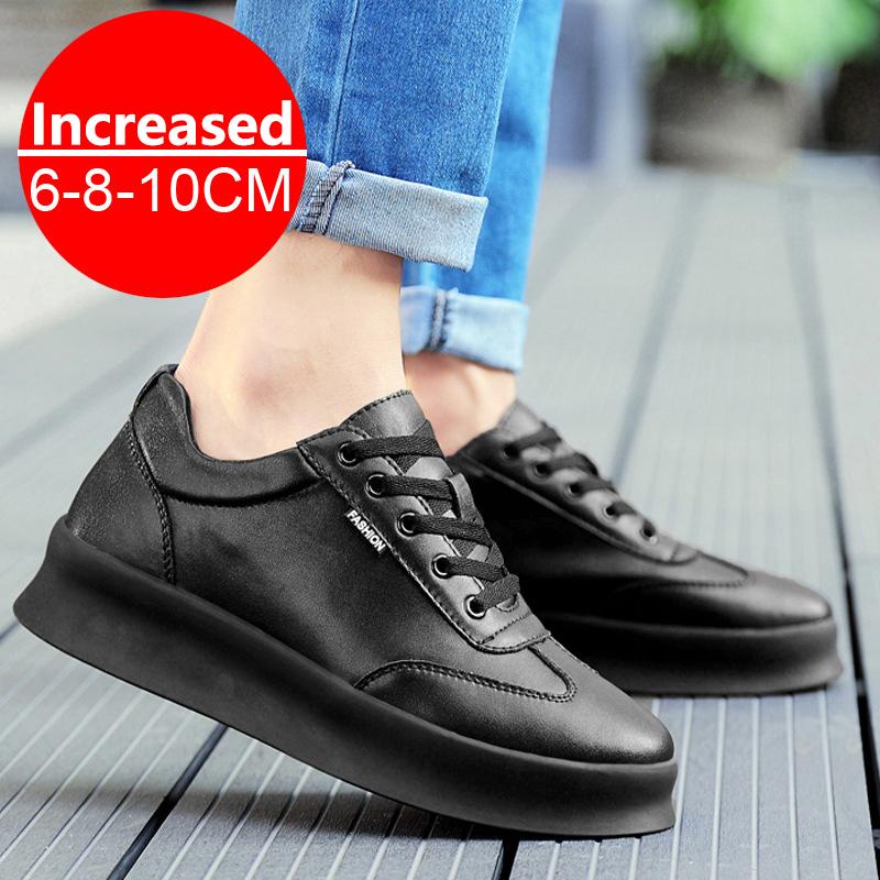 Mode Nieuwe Witte Heren Casual Sneakers Outdoor Platform Hardloopschoenen Ademende Heren Sportschoenen Lichte Wandelschoenen 10cm Hoger Makende Schoenen