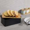 Kitchen Bread Storage Box Tall Bread Holder with Lid Large Metal Bread Organizer Cases Bread Loaf Storage Container