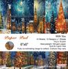 6-inch DIY Photo Album Background Paper - Single-sided, 12 Unique Designs (1 Sheet/Set)