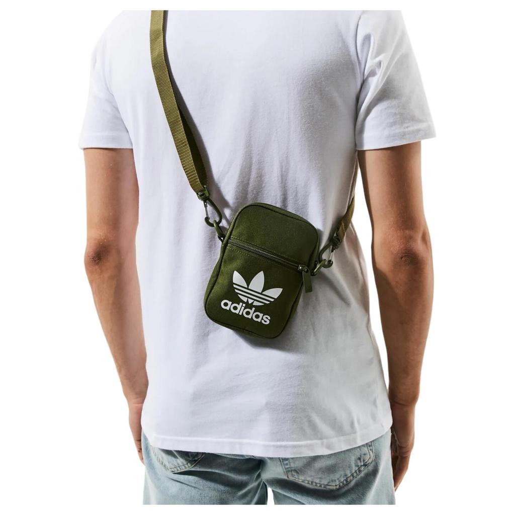 Adidas Originals Polyester Crossbody Bag Regular Unisex Green GN5462