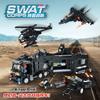 Building Block Small Particle Aircraft 8 In 1 Swat Team Six-Year-Old Boy Toy