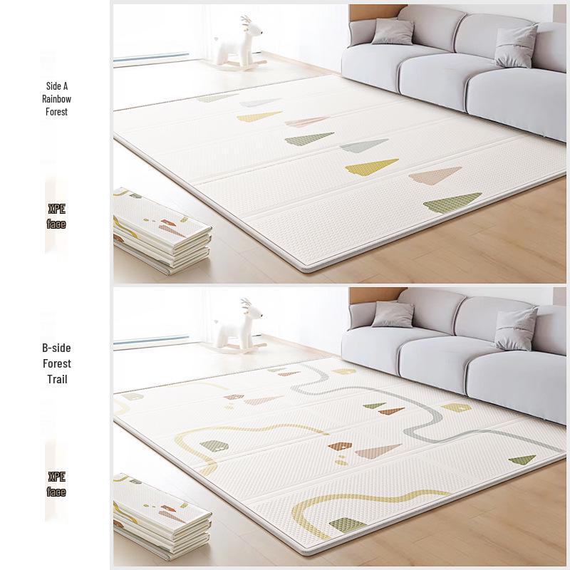 BABYGO Foldable Infant Crawling Mat - Thick XPE Foam Baby Play Mat for Home