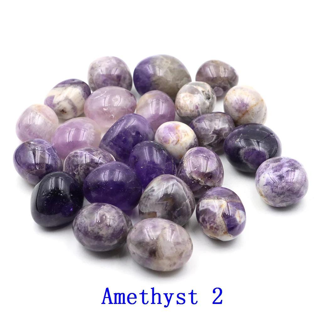 Mixed Gemstone Assortment: Raw Crystal Pebbles, Crushed Stone, Red Agate, Lapis Lazuli, Rose Quartz, Red Jasper, Amethyst.